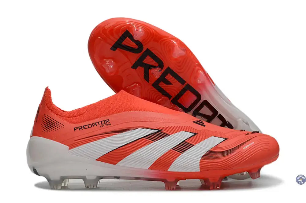 Predator 25 Elite Laceless FG Pure Victory - Lucid Red/Blanc/Noir