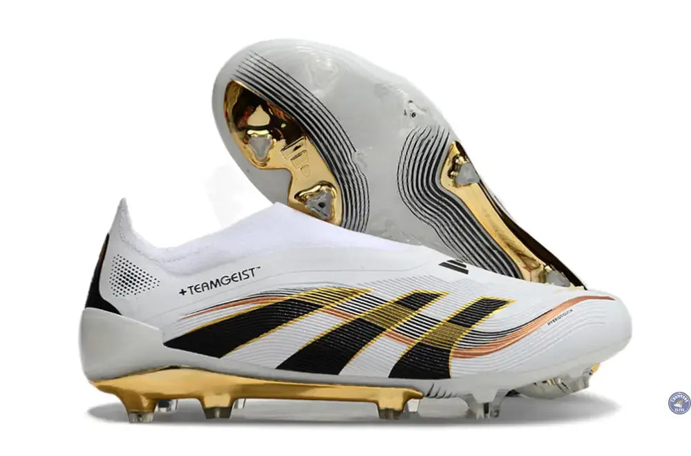 Predator 25 Elite Laceless FG +Teamgeist Blanc OR