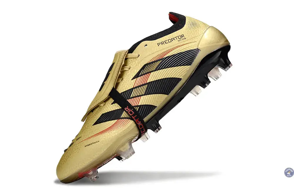 Predator Elite Fold-over Tongue FG - OR/Noir/Rouge