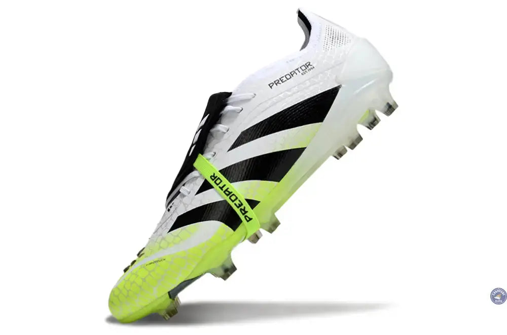 Predator Elite Fold-over Tongue FG Radiant Blaze - Blanc/Noir/Vert