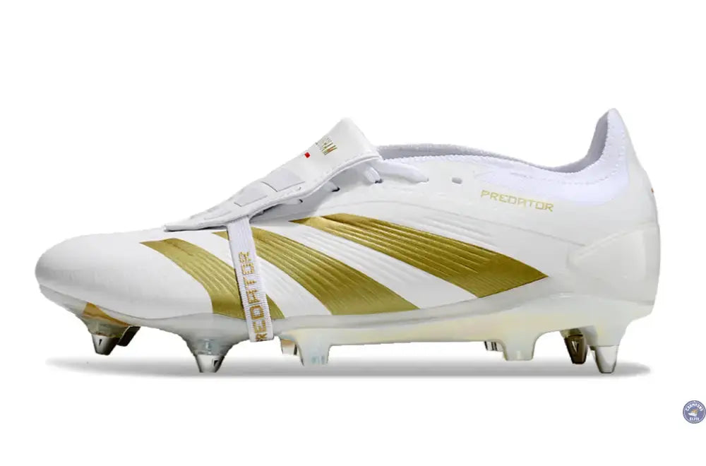 Predator Elite Fold-over Tongue SG Day Spark - Blanc/Doré/Blanc