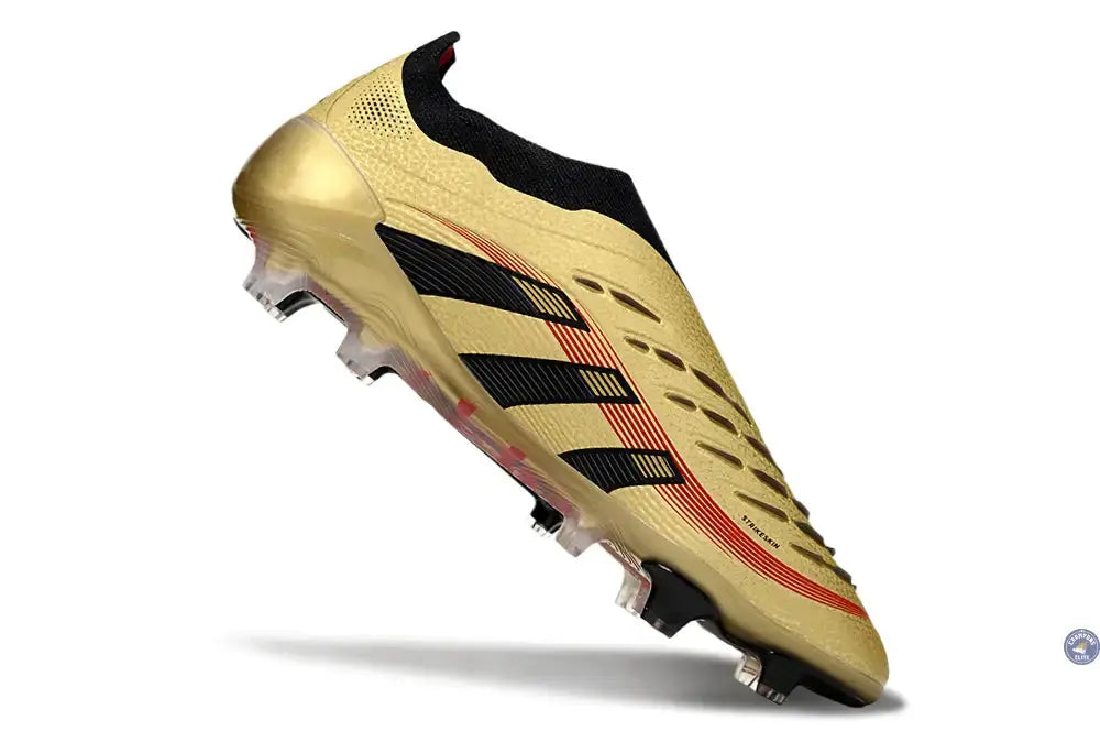 Predator Elite Laceless FG - Or/Noir/Rouge