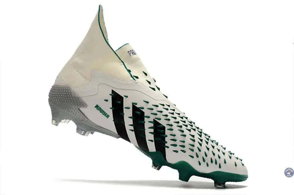 Predator Freak Laceless FG Equipment - Blanc/Noir/Vert ÉDITION LIMITÉE