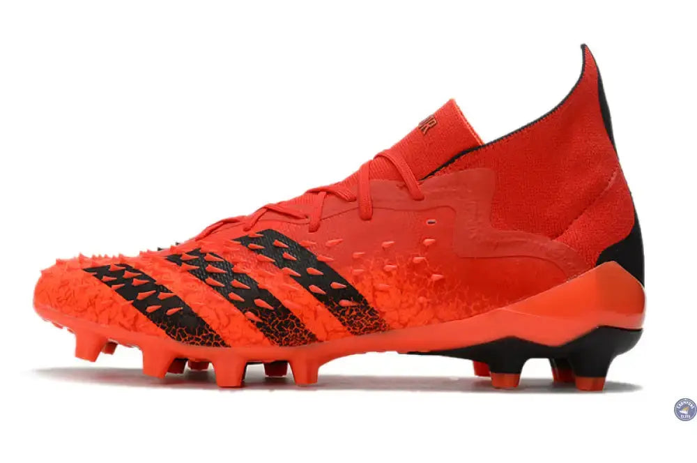 Predator Freak Lacets FG Meteorite - Rouge/Noir/Rouge