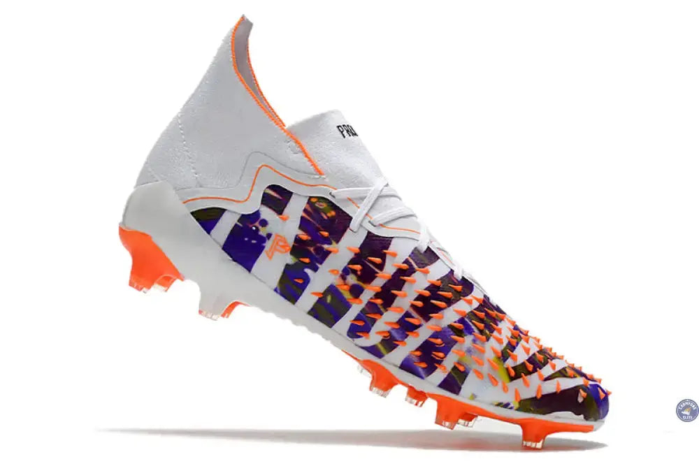 Predator Freak Lacets FG Paul Pogba X Stella McCartney - Blanc/Noir/Orange ÉDITION LIMITÉE