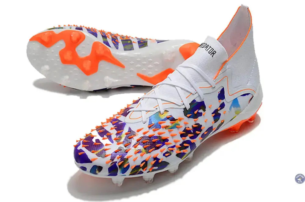 Predator Freak Lacets FG Paul Pogba X Stella McCartney - Blanc/Noir/Orange ÉDITION LIMITÉE