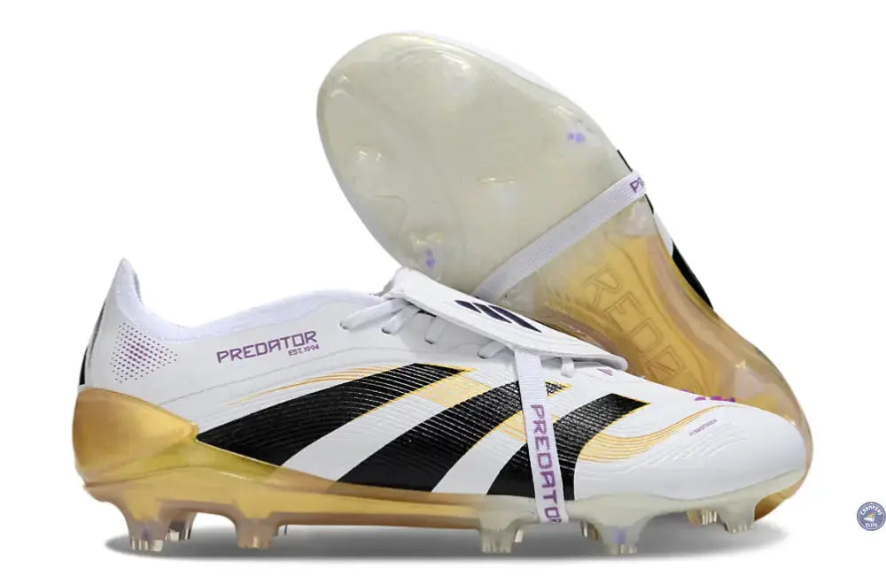 Predator League Fold-over Tongue FG Road to Glory - Blanc/Noir/Doré