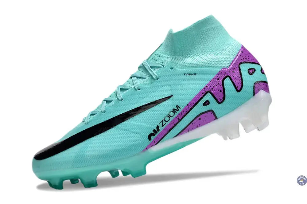 Superfly 9 Elite FG Peak Ready Bleu Turquoise Vert Violet