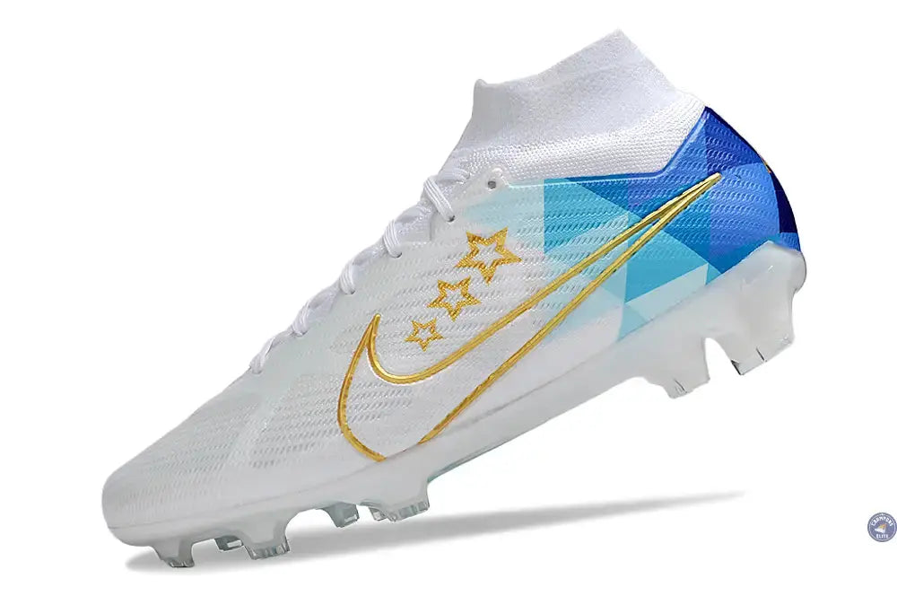 Superfly 9 Elite FG x Enzo Fernandez Blanc/Bleu/Or