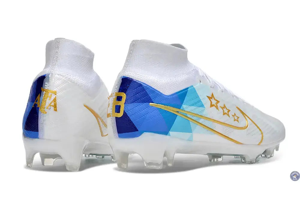 Superfly 9 Elite FG x Enzo Fernandez Blanc/Bleu/Or
