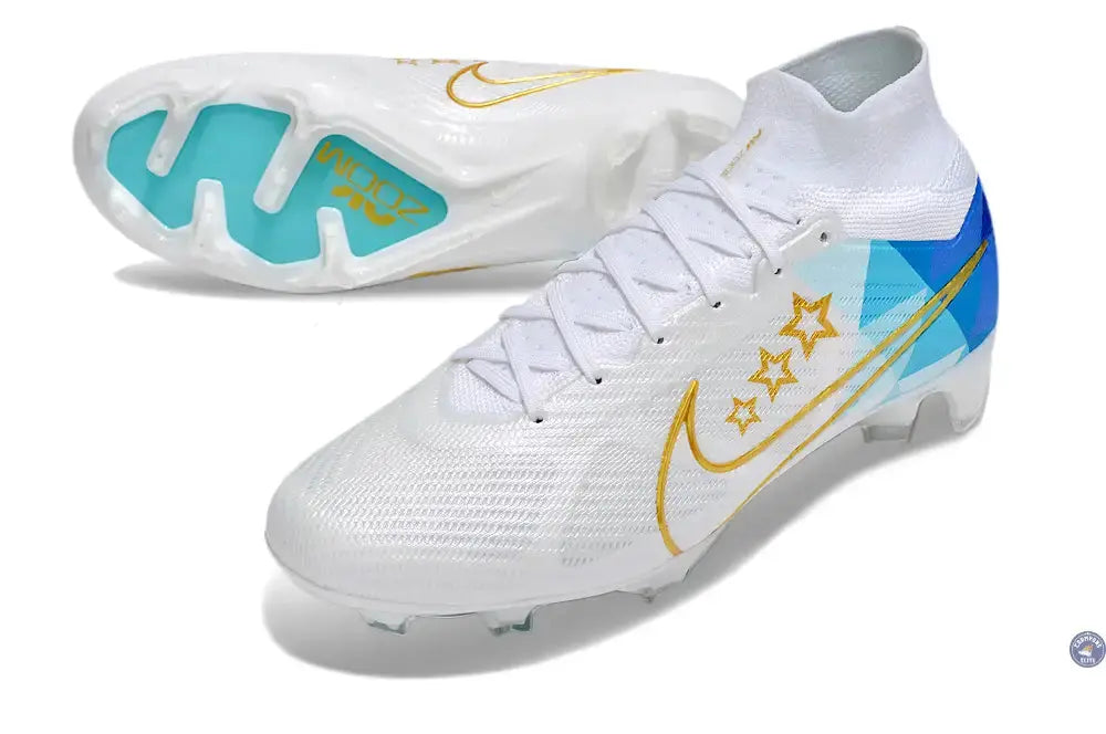 Superfly 9 Elite FG x Enzo Fernandez Blanc/Bleu/Or