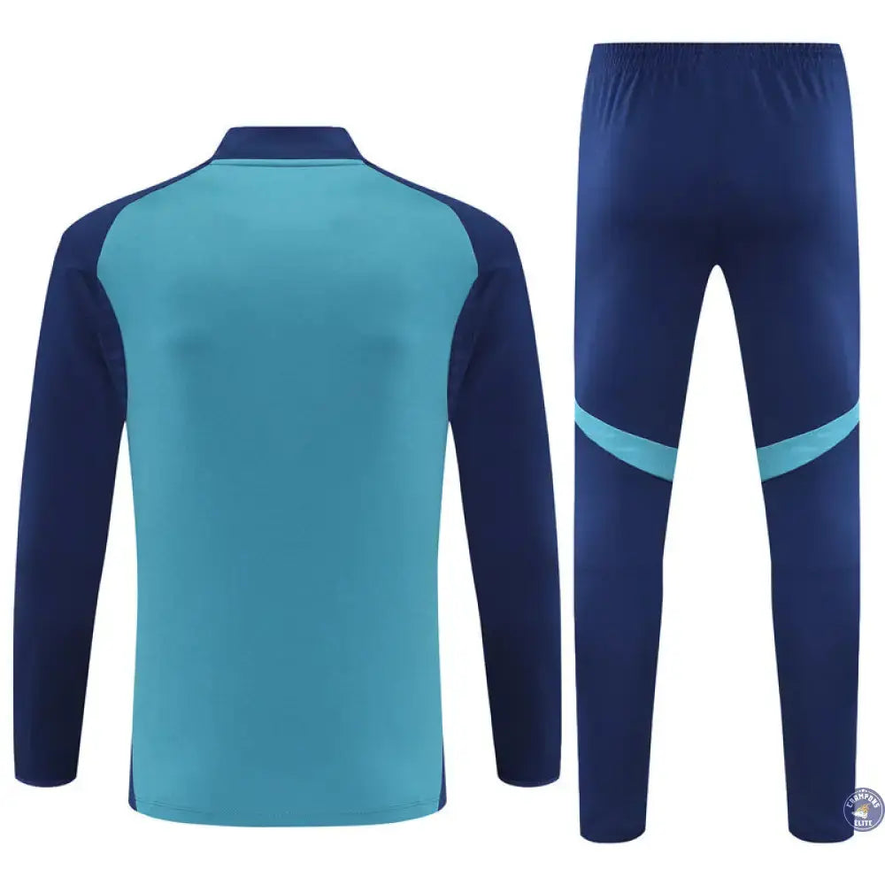 Survêtement d'entraînement demi-zip - Arsenal 2025/2026 - Bleu Marine/Bleu Ciel/Blanc