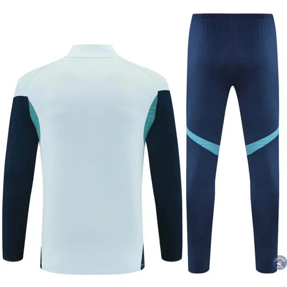 Survêtement d'entraînement demi-zip - Arsenal 2025/2026 - Bleu Turquoise/Bleu Marine/Gris Bleuté