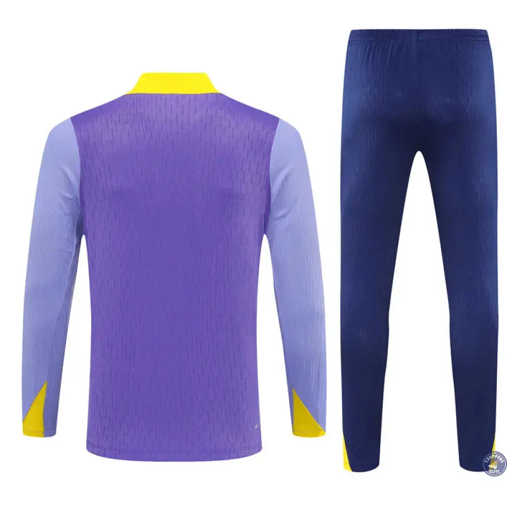 Survêtement d'entraînement demi-zip - Atlético Madrid 2025/2026 - Violet/Bleu Marine/Jaune