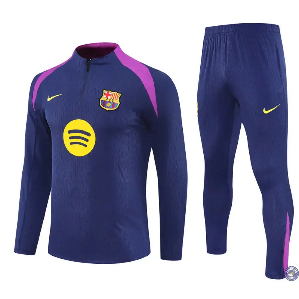 Survêtement d'entraînement demi-zip - Barcelone 2025/2026 - Bleu/Violet