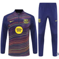 Survêtement d'entraînement demi-zip - Barcelone 2025/2026 - Camouflage Bleu marine à rayures jaunes