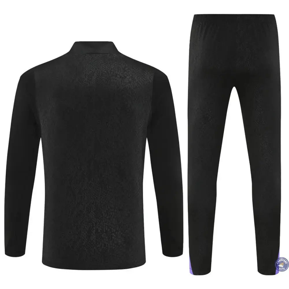 Survêtement d'entraînement demi-zip - Barcelone 2025/2026 - Noir/Violet