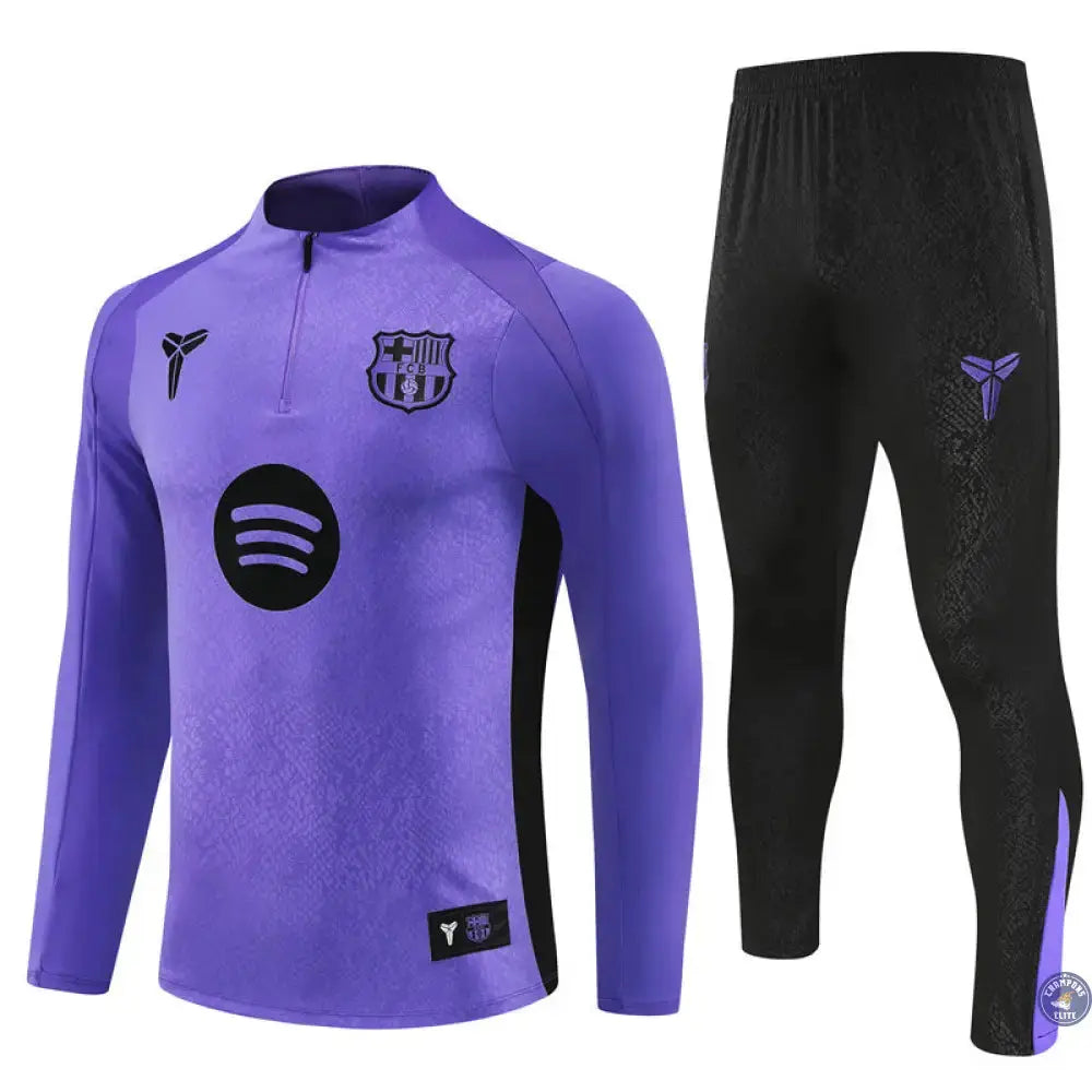 Survêtement d'entraînement demi-zip - Barcelone 2025/2026 - Violet/Noir