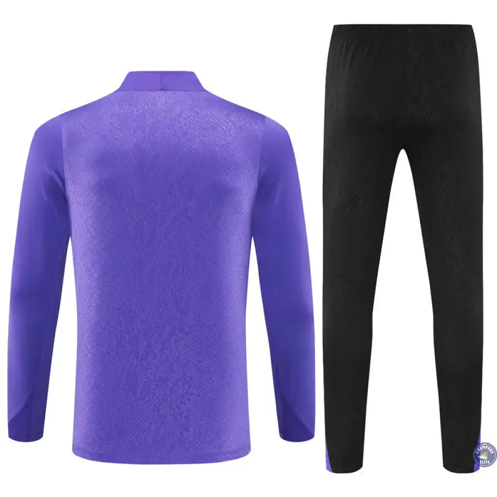 Survêtement d'entraînement demi-zip - Barcelone 2025/2026 - Violet/Noir