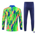 Survêtement d'entraînement demi-zip - Brésil 2025/2026 - Camouflage Vert/Bleu