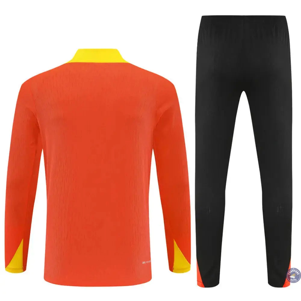 Survêtement d'entraînement demi-zip - Brésil 2025/2026 - Orange/Noir/Jaune