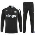 Survêtement d'entraînement demi-zip - Chelsea 2025/2026 - Noir/Blanc