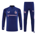 Survêtement d'entraînement demi-zip - Feyenoord 2025/2026 - Bleu Marine/Rose