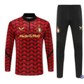 Survêtement d'entraînement demi-zip - Feyenoord 2025/2026 - Rouge/Noir