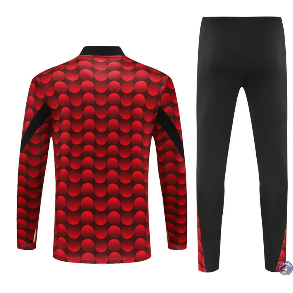 Survêtement d'entraînement demi-zip - Feyenoord 2025/2026 - Rouge/Noir