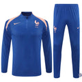 Survêtement d'entraînement demi-zip - France 2025/2026 - Bleu/Rose