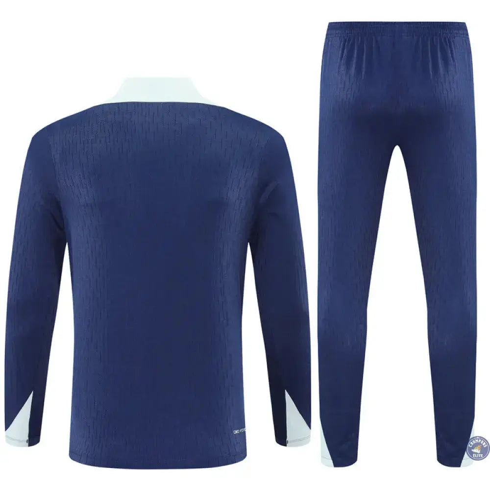 Survêtement d'entraînement demi-zip - Inter Milan 2025/2026 - Bleu Marine/Gris Bleuté