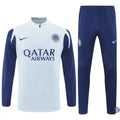 Survêtement d'entraînement demi-zip - Inter Milan 2025/2026 - Gris Bleuté/Bleu Marine