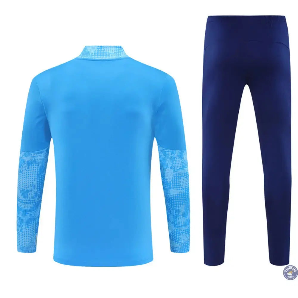 Survêtement d'entraînement demi-zip - Manchester City 2025/2026 - Bleu/Bleu Ciel