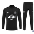 Survêtement d'entraînement demi-zip - Manchester City 2025/2026 - Noir/Blanc