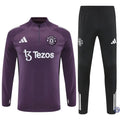 Survêtement d'entraînement demi-zip - Manchester United 2025/2026 - Bordeaux/Noir/Blanc