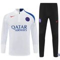 Survêtement d'entraînement demi-zip - PSG 2025/2026 - Blanc/Bleu/Noir