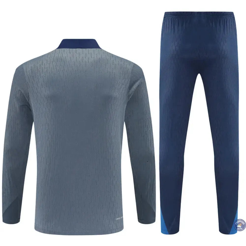 Survêtement d'entraînement demi-zip - PSG 2025/2026 -Gris/Bleu Marine