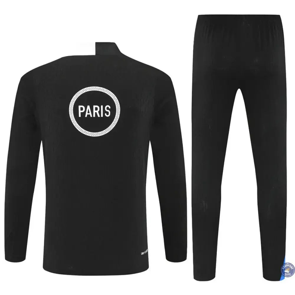 Survêtement d'entraînement demi-zip - PSG 2025/2026 - Noir/Blanc/Rouge