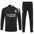 Survêtement d'entraînement demi-zip - PSG 2025/2026 - Noir/Blanc/Rouge