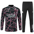 Survêtement d'entraînement demi-zip - PSG 2025/2026 - Noir/Rose/Blanc