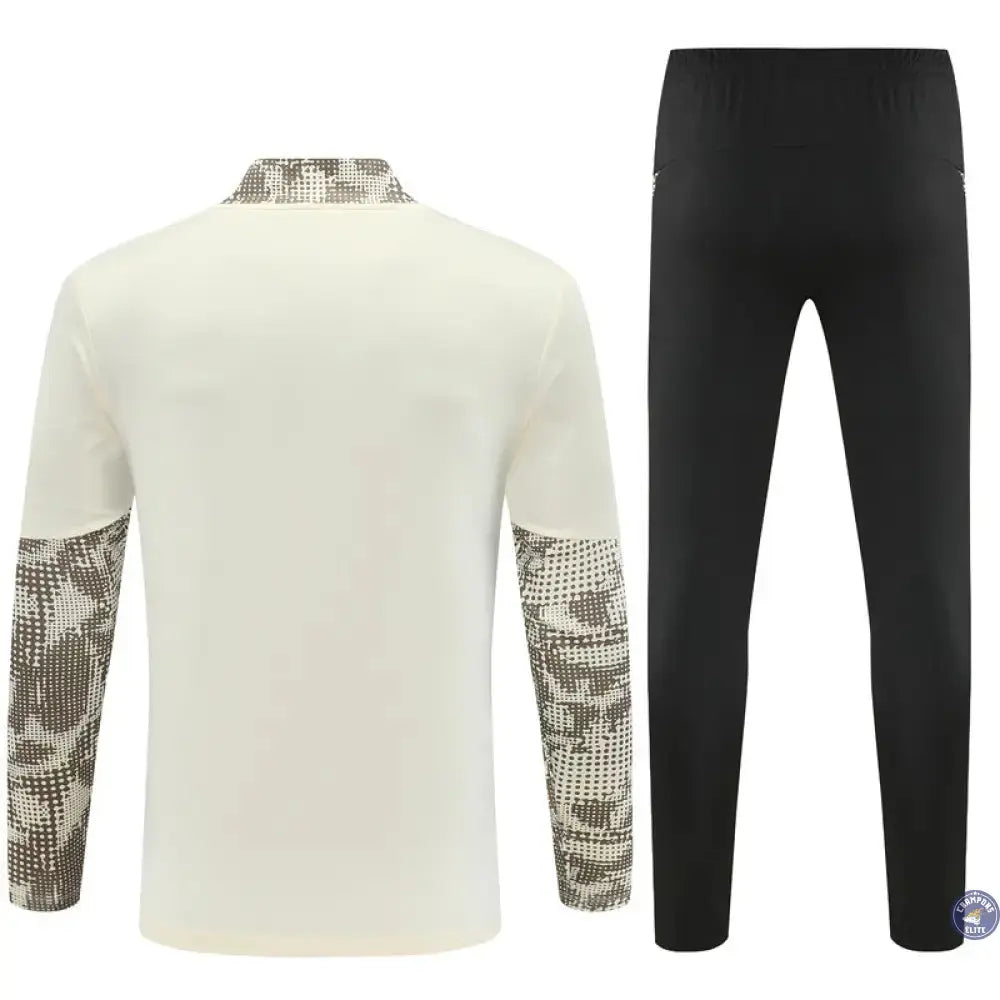 Survêtement d'entraînement demi-zip - PSV 2025/2026 - Beige/Kaki/Noir/Blanc