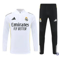Survêtement d'entraînement demi-zip - Real Madrid 2025/2026 - Blanc/Noir/Gris/Jaune