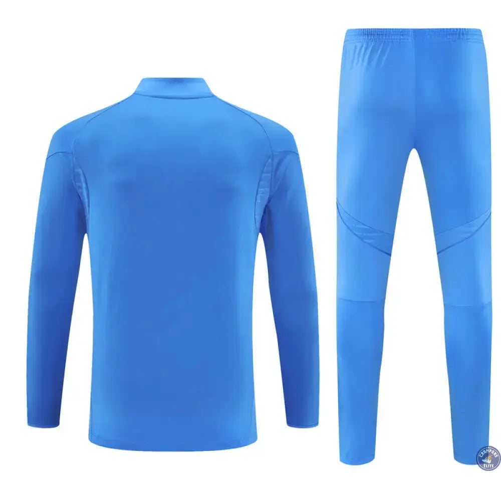 Survêtement d'entraînement demi-zip - Real Madrid 2025/2026 - Bleu Ciel/Blanc