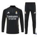 Survêtement d'entraînement demi-zip - Real Madrid 2025/2026 - Noir/Gris/Jaune/Blanc