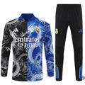 Survêtement d'entraînement demi-zip - Real Madrid 2025/2026 - Version Dragon Bleu/Noir
