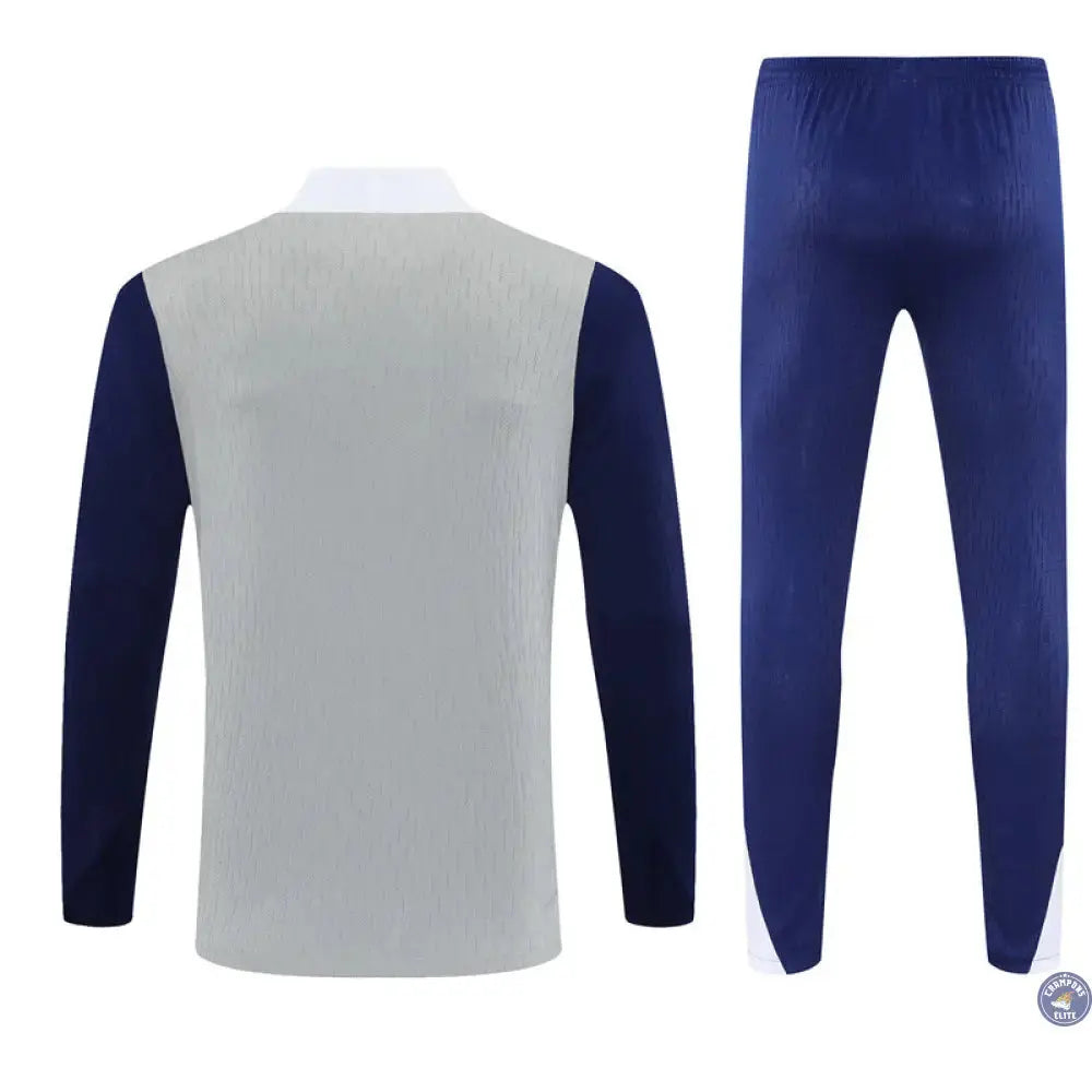 Survêtement d'entraînement demi-zip - Tottenham 2025/2026 - Gris/Bleu/Blanc
