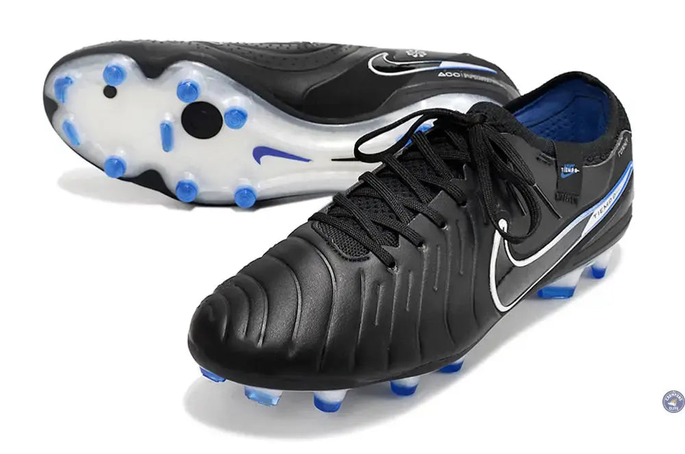 Tiempo Legend 10 Elite FG Shadow - Noir/Chrome/Bleu