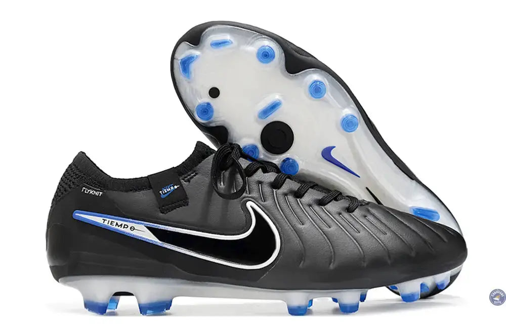 Tiempo Legend 10 Elite FG Shadow - Noir/Chrome/Bleu