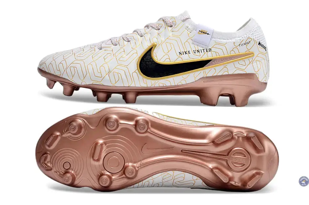 Tiempo Legend 10 Elite FG United Golden - Blanc/Noir/Doré
