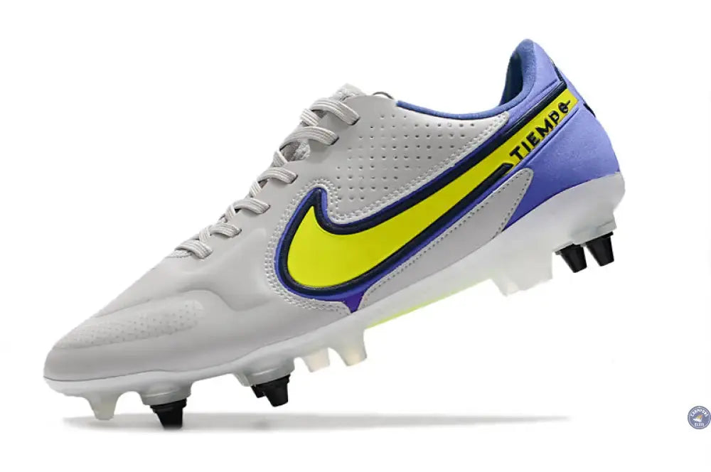 Tiempo Legend 9 Elite SG-PRO Recharge -Gris/Jaune Fluo/Bleu